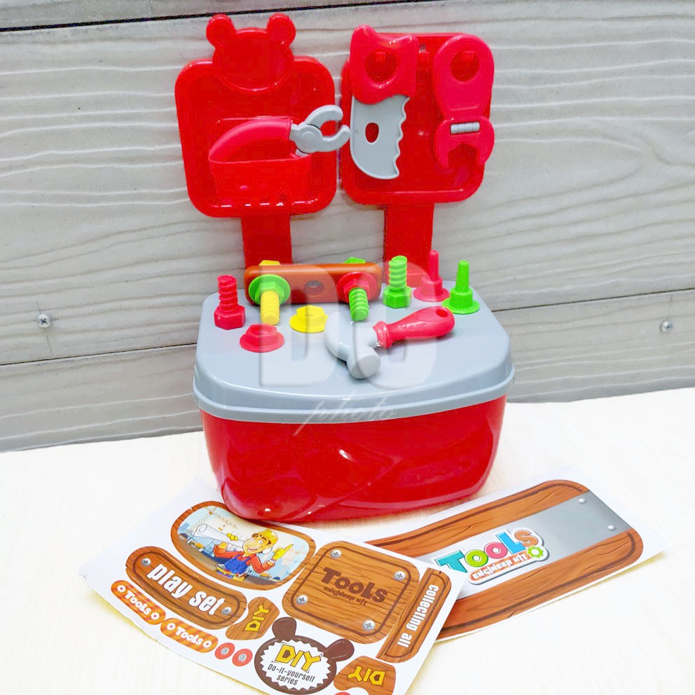 Tools Engineer Kit DIY Baby Excercise Helper Perkakas Tukang Koper Alat Pertukangan Tang Gergaji