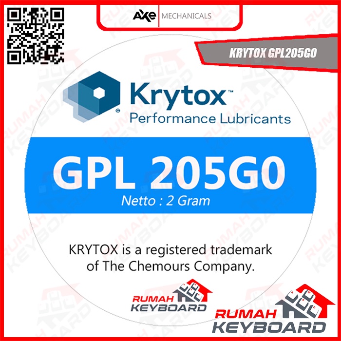 Jual LUBE KRYTOX GPL 205G0 GPL205G0 SWITCH LUBE 2 GRAM
