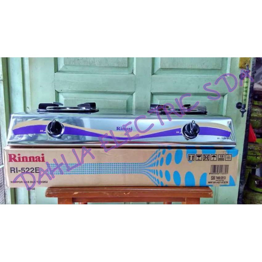 KOMPOR GAS DUA TUNGKU RINNAI RI-522E