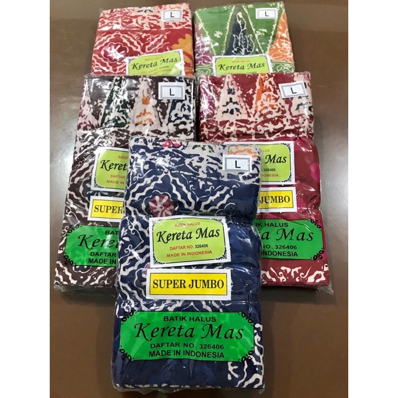 Sarung batik Kereta Mas super jumbo (blm jahit/kain pjg) #batik #murah #keretamas #jumbo
