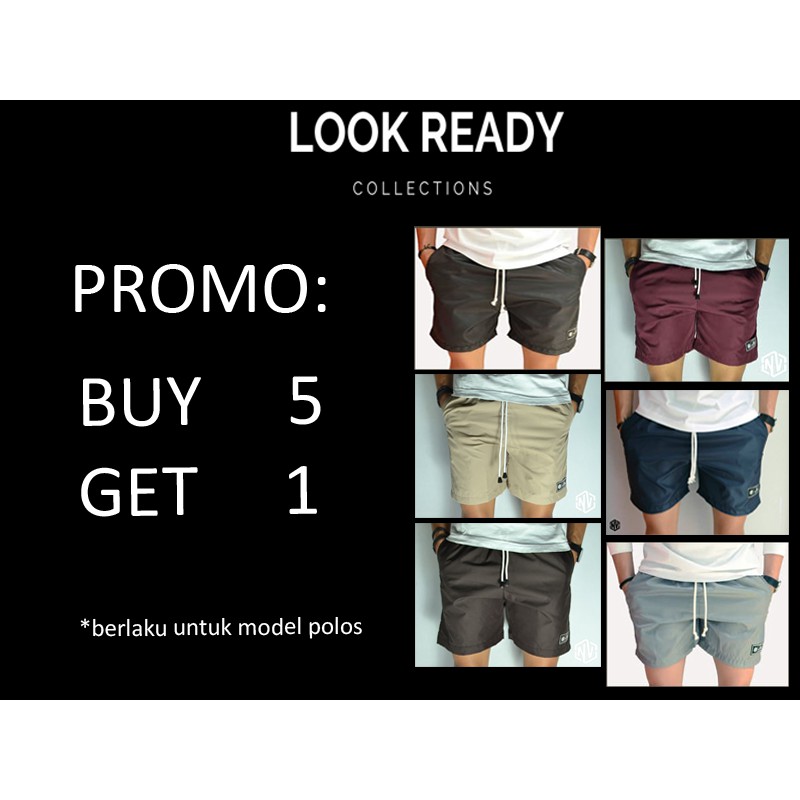 Promo Buy 5 Get 1 Celana Polos Celana Santai Noir Vetement