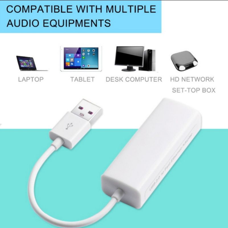 USB 2.0 To Lan RJ45 Converter Adapter / USB 2.0 Ethernet Adapter