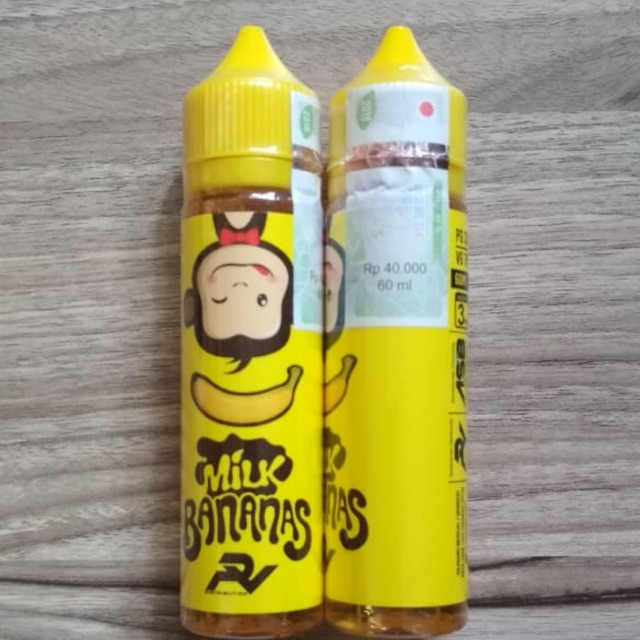 Milk Banana Bananas Cukai 60ml 3mg Premium Liquid Vape Ejuice