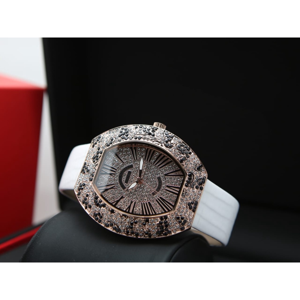 JAM TANGAN WANITA FRANK MULLER ANGKA TALI KULIT FREE BOX & BATRAI