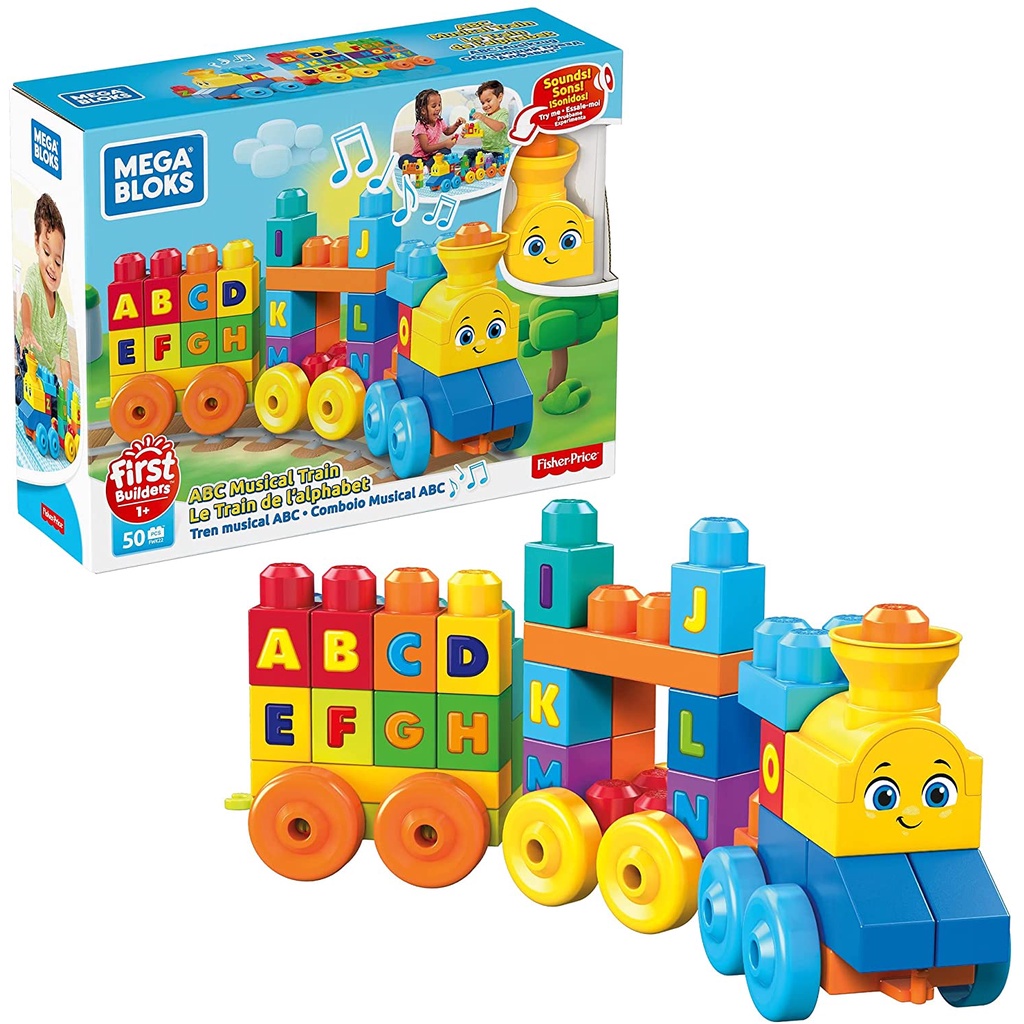 Fisher Price Mega Blocks ABC Musical Train