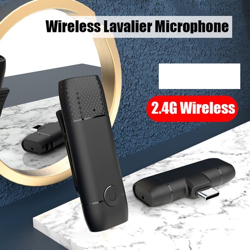 [WS] Wireless Lavalier Microphone Mini Mic for Android Phone Lightning &amp; Type-C