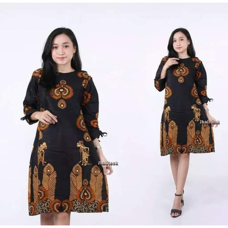 tunik batik  jumbo ld 120 motif wayang