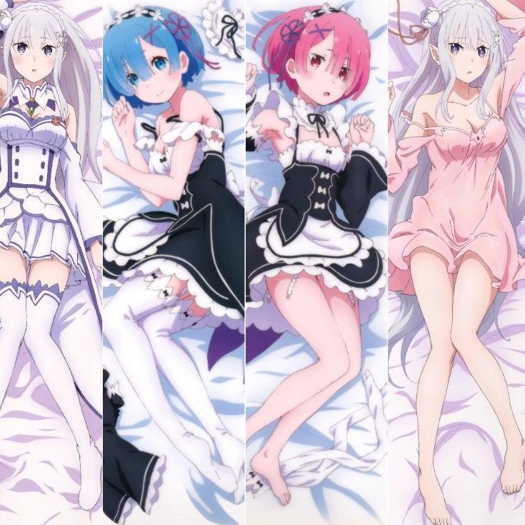 [KODE FTWCV] custom bantal boneka dakimakura mini anime zerotwo rem mikasa asuna megumin sinon levi 