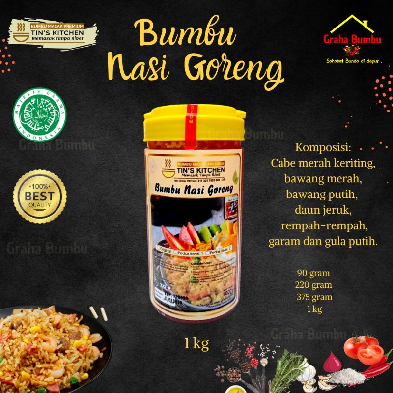 

Bumbu Nasi Goreng 1kg Horeka Instan Tins Kitchen