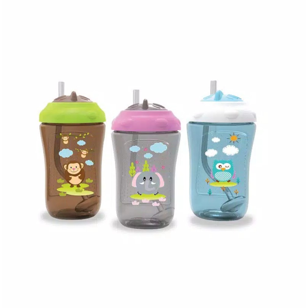 Baby Safe Botol Minum Anak Weighted Straw Cup FS405 300ml