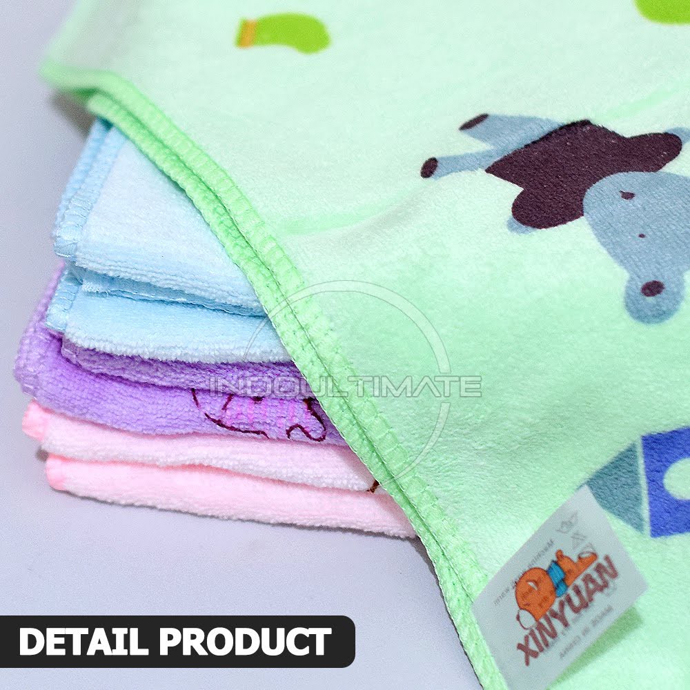 Handuk Bayi Mandi Anak 33cm x 74cm Halus Lembut Handuk Bayi MIcrofiber RANDOM MOTIF HB-06 HB-10 HB-200 HB-02