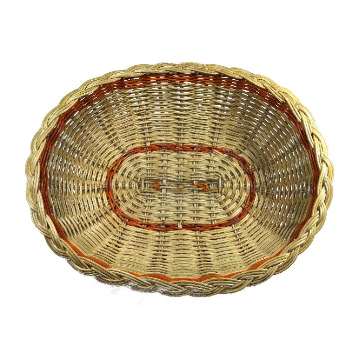 Kerajinan Tangan Rotan Natural - Tudung Saji OVAL - 37x30x14cm