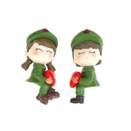 Miniature Lover Figures - Lovers Couple Figurines #08 (2pcs)