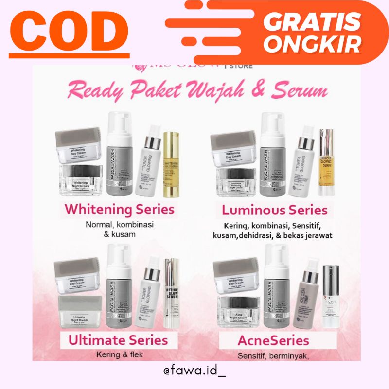 ❤Cahaya❤ Paket MS Glow - MS GLOW Series - MS GLOW Acne - MS GLOW whitening - MS GlOW Ultimate - MS G