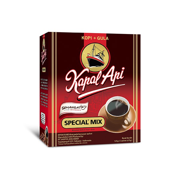 

Kapal Api Coffee Mix Box 5 Pcs X 25 Gr