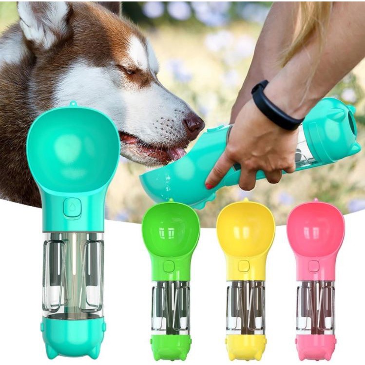 NA - Botol Minum Anjing / Kucing Pet CUP Portable Drinking Bottle 3IN1