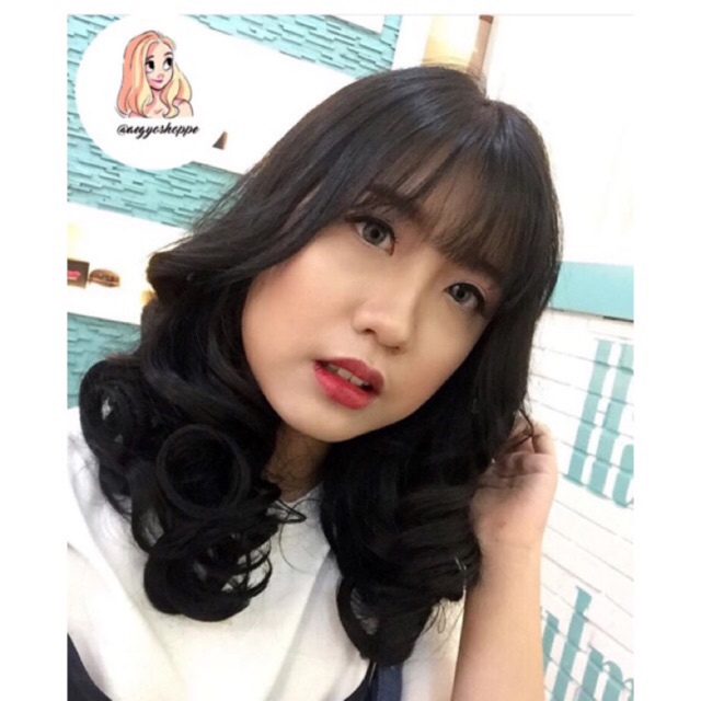 282 Hairclip korean Keriting Curly 30cm