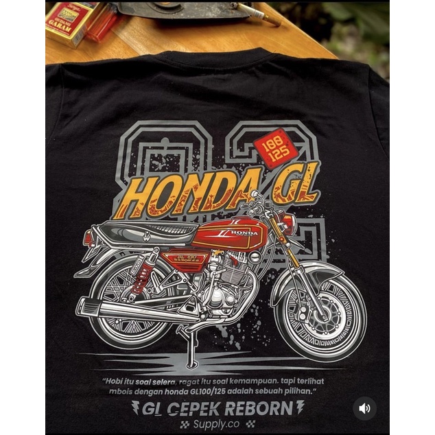 KAOS HONDA GL CEPEK /GL 100/GL125/ORIGINAL/PRE ORDER