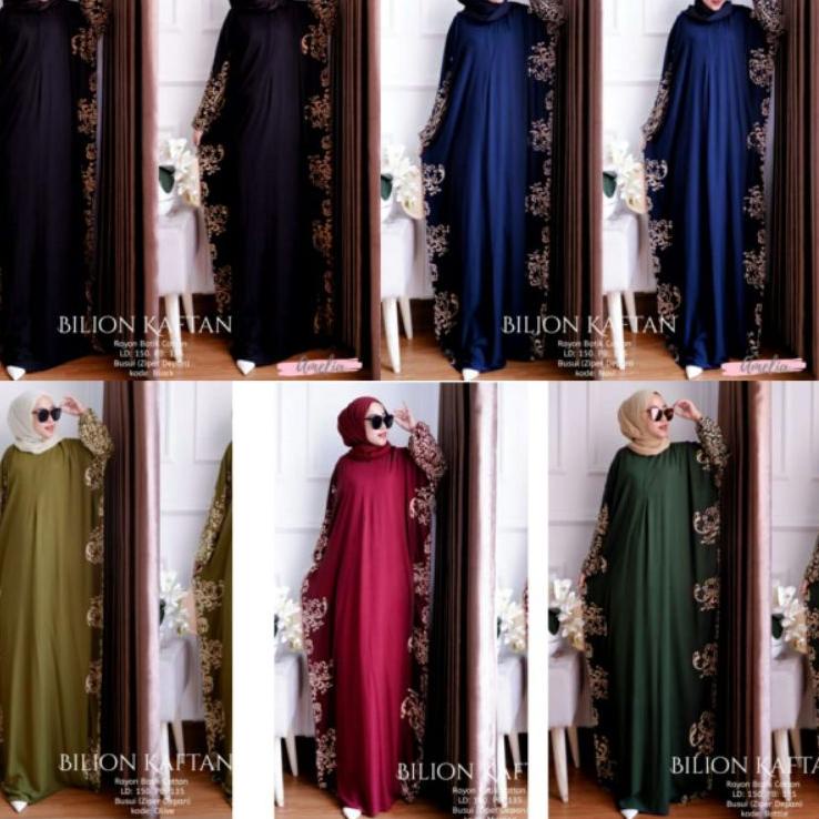 {Gnd31au22q} Kaftan Wanita Jumbo Rayon Tie Dye Premium Gamis Dress Kekinian Bigsize