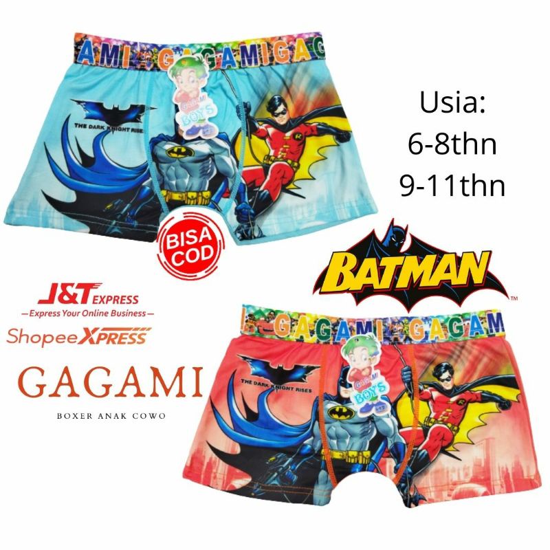 GAGAMI /CD Boxer anak cowo karakter/Dalaman anak/GGM 1029/1039