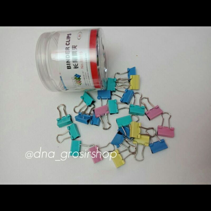 

Binder Klip Warna Warni TBG 88015 (1 Tabung 60 Pcs)