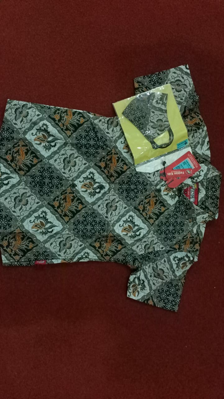 Pingu 93100315 Mi - Kemeja Batik Anak Laki-laki Lengan Pendek