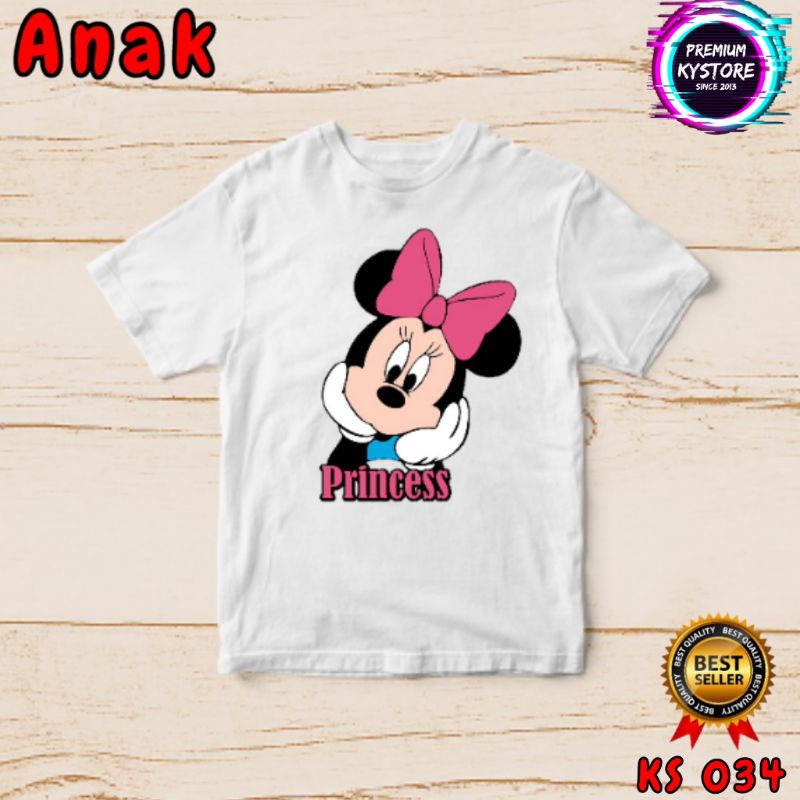 Kaos Mickey dan minnie couple family anak dan dewasa - kystore