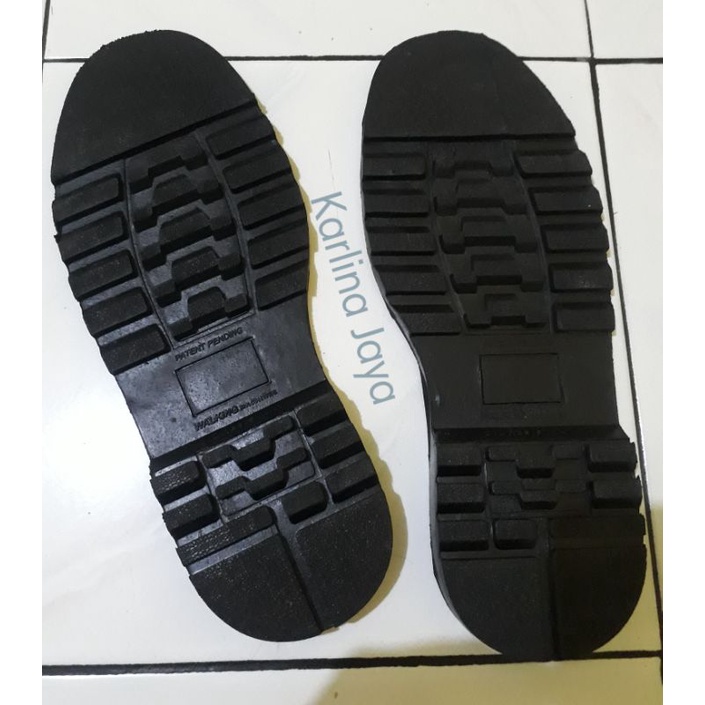 Sole karet potong Sepatu Safety - Model Sole sepatu CAT-Caterpillar Bahan Bagus Warna Hitam