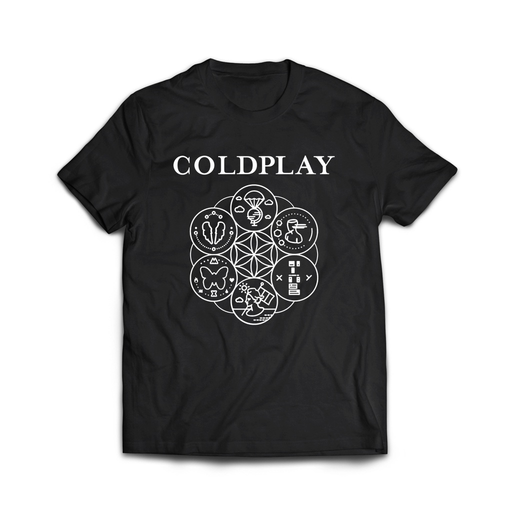 tshirt band COLDPLAY HITAM kaos band kaos murah