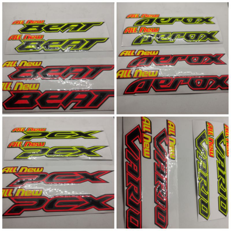 stiker cutting new pcx, vario, baet &amp; aerox (A1)