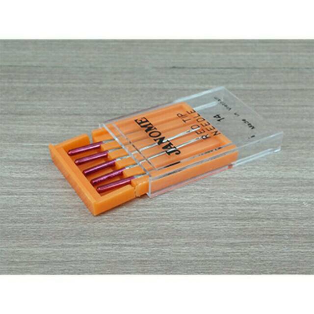 JANOME Red Tip Needles - Jarum Jahit Presisi Tinggi