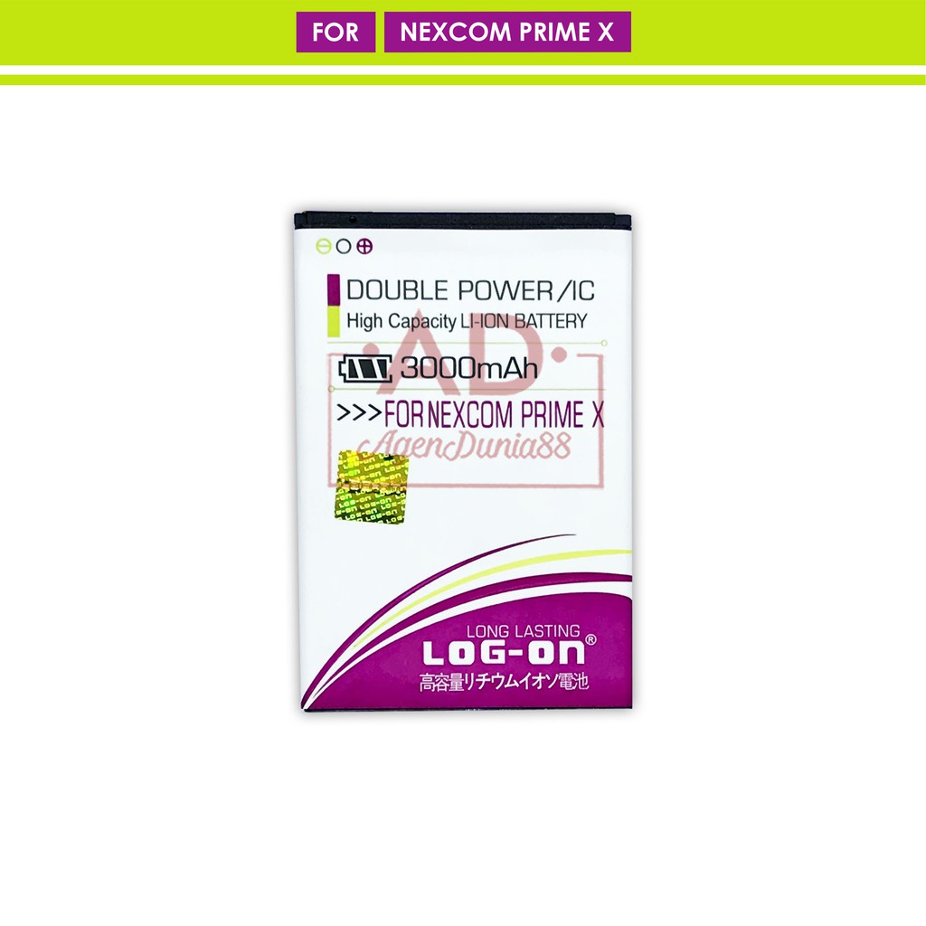 BATERAI NEXCOM PRIME X - LOG ON ORIGINAL DOUBLE POWER BATTERY