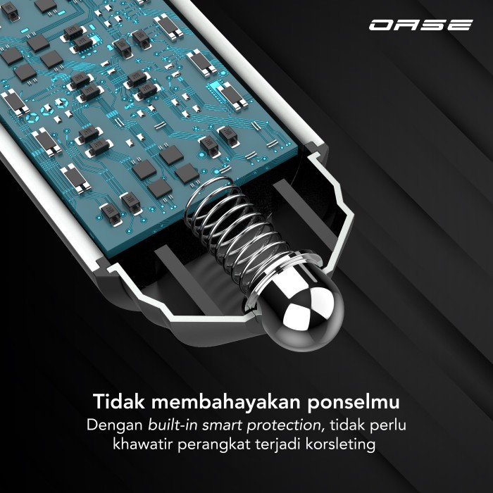 Olike Car Charger Dual USB Port LED Display Quick Charge OASE C3
