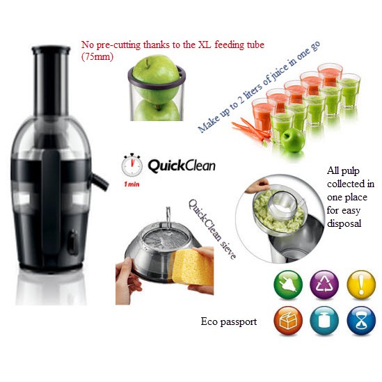 PHILIPS JUICER HR1855 / HR 1855 VIVA SERIES 700WATT GARANSI PROMO