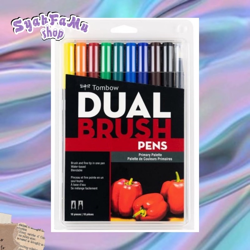 

Tombow Dual Brush Pen Set 10 - Primary Palette