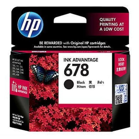 CARTRIDGE HP 678 BLACK ORIGINAL