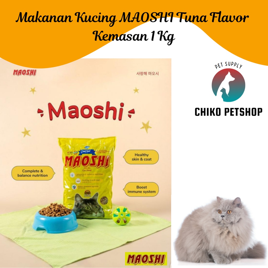 Makanan Kucing MAOSHI Kemasan Repack 1 Kg Bukan Bolt | MAOSHI 1Kg