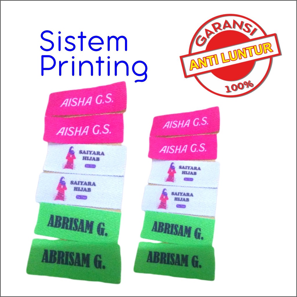 

LABEL BAJU PAKAIAN BAHAN KATUN