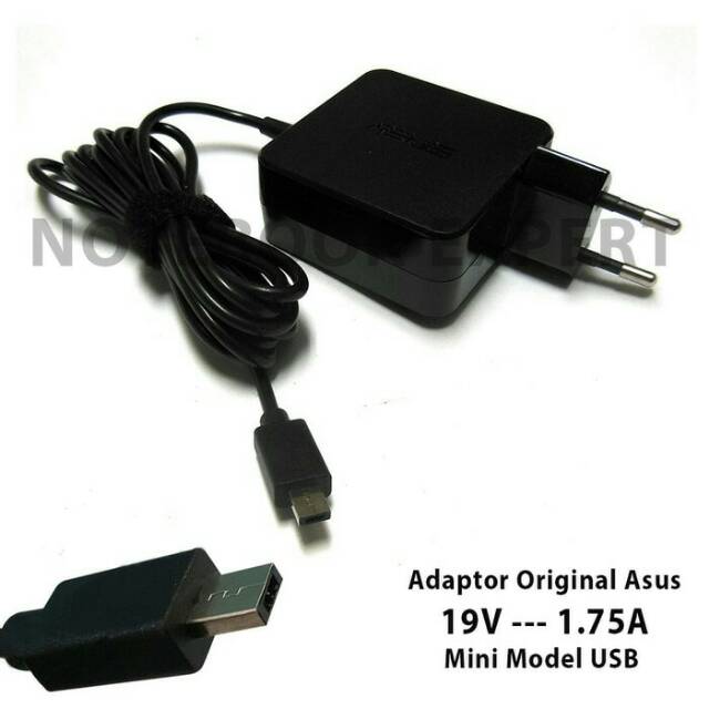 Adaptor Charger Asus 19v - 1.75A model mini USB EEEBOOK X205T X205TA E202 E202S E202SA Original