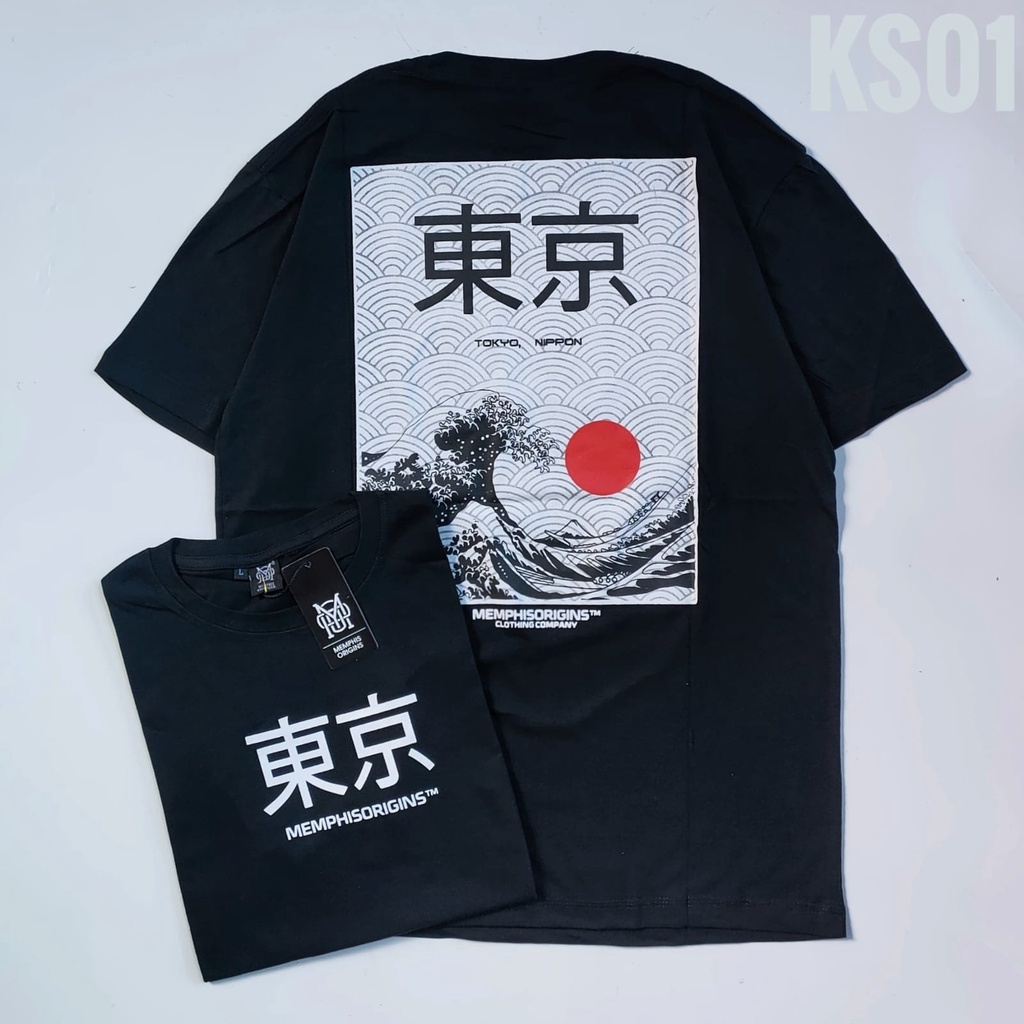 Kaos Distro Cowok Lengan Pendek Animasi Jepang dan Korea Pria