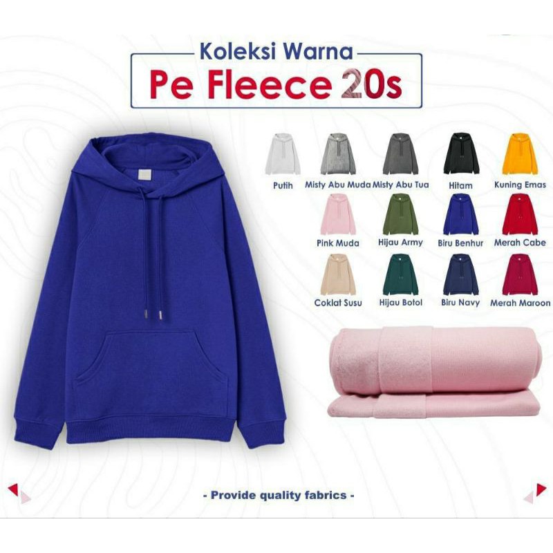 Kain PE Fleece 20s Kiloan 2 Meter