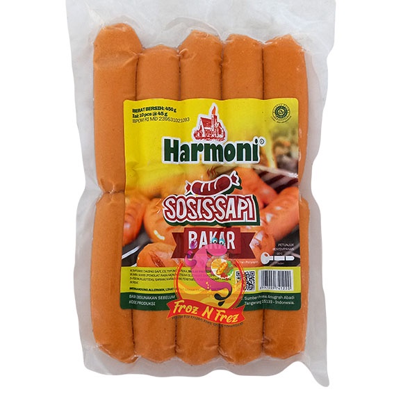 

HARMONI Sosis Sapi Bakar Mini 450 Gram (10 Pcs)