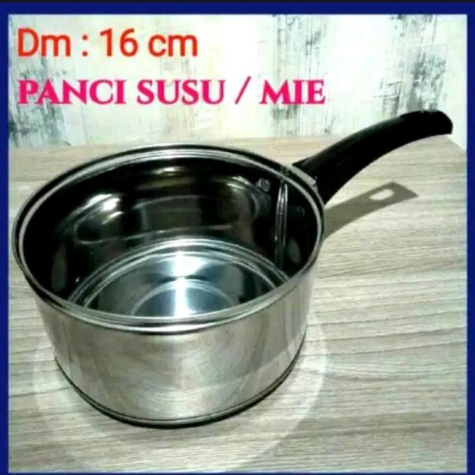 """] panci stainless 16cm/ panci rebus/ panci susu/ panci indomie stainless