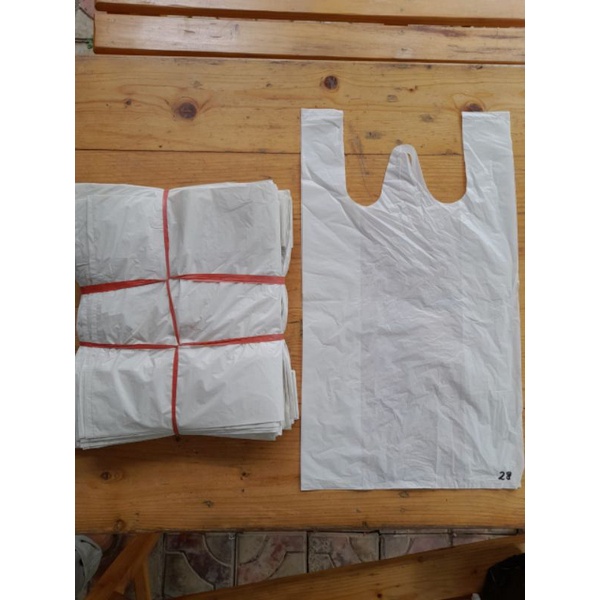 Kresek los natural putih doff / susu kiloan uk. kecil tanggung besar