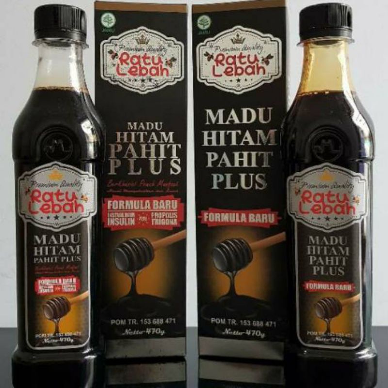 

Madu Hitam Propolis Pahit si Ratu Lebah Kemasan baru botol plastik