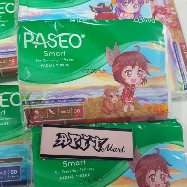 Tissue Paseo 50 Sheet 2 ply