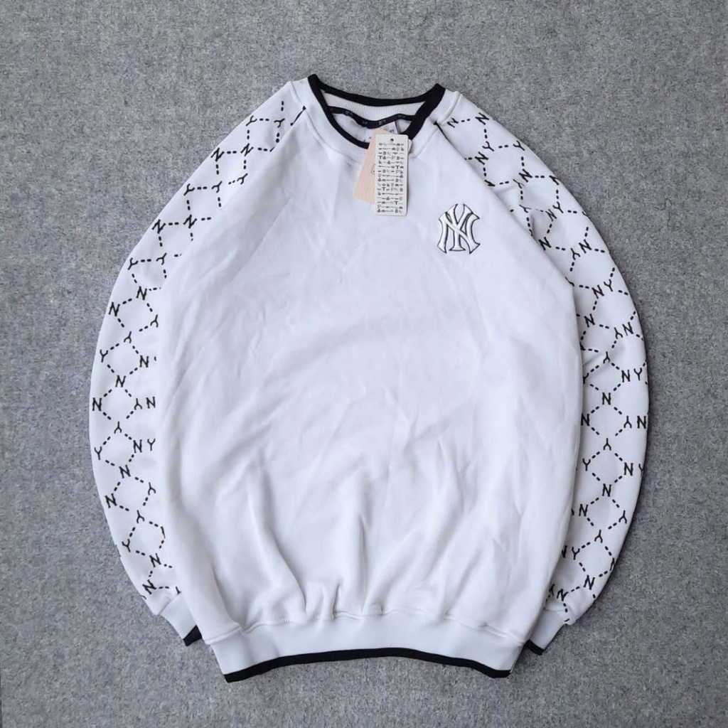 SWEATER CREWNECK NY LOGO BORDIR FULL TAG & LABEL | SWEATSHIRT SWEATER CREWNECK MLB NEW YORK YANKEES 