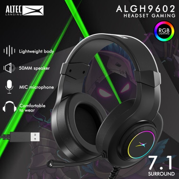 Altec Lansing ALGH-9602 RGB - 7.1 Surround Sound - Headset Gaming