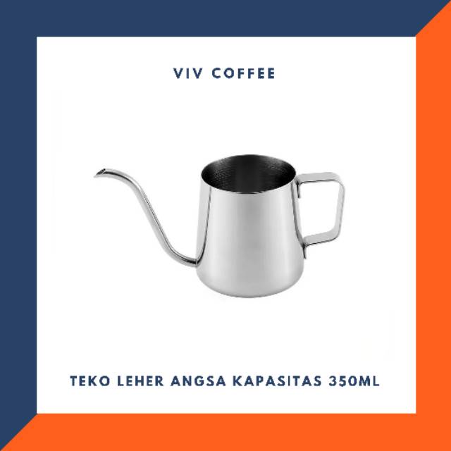 Teko Leher Angsa V60 Coffee Gooseneck Kettle Coffee Drip 350ml