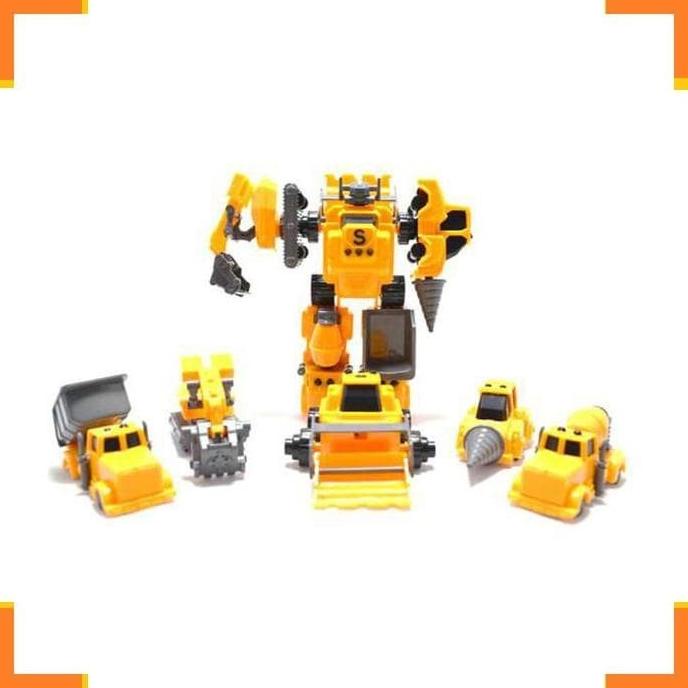 ROBOT DEFORMATION 5 IN 1 | MOBIL KONSTRUKSI BERUBAH JADI ROBOT